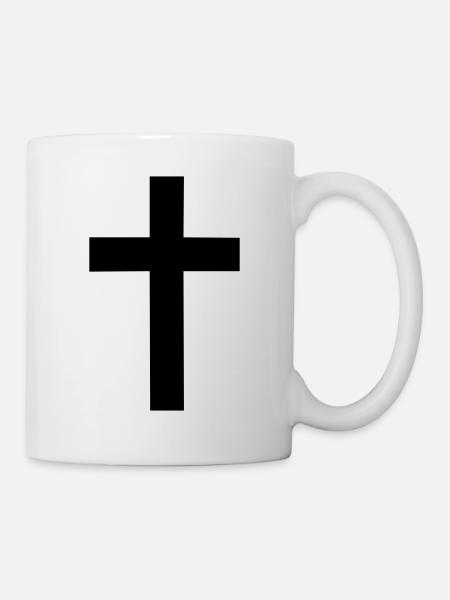 Kreuz - Tasse - Weiß