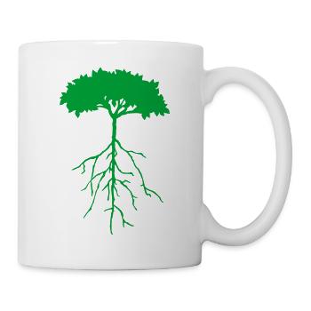 root tree - Mug - white - Right