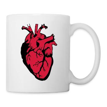 Coeur Coeur - Mug blanc - blanc - Droite