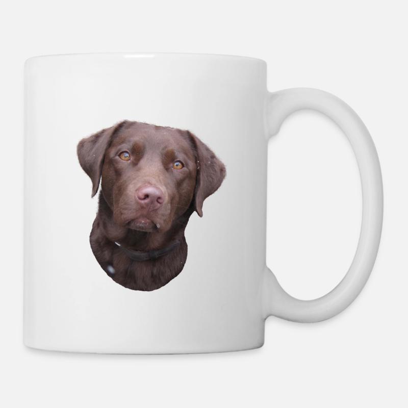 Labrador Kopf - Tasse - Weiß
