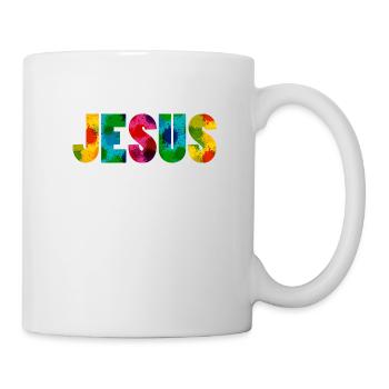 Jesus - Colourful - Tasse - Weiß - Rechts