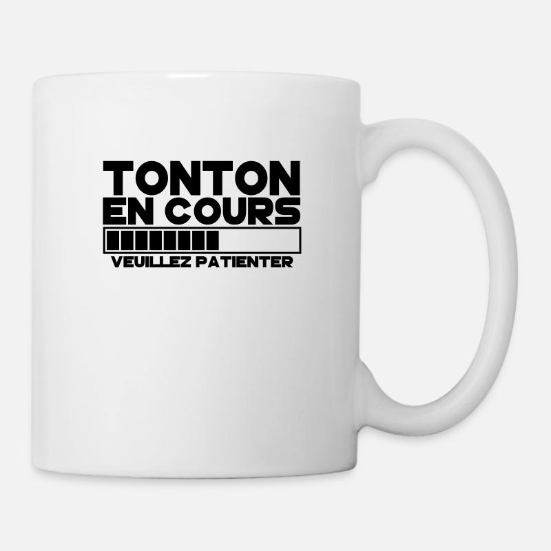 TONTON(veuillez patienter) - Mug blanc - blanc