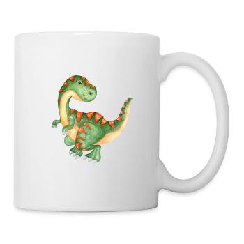 Dinosaurier - Tasse - Weiß - Rechts