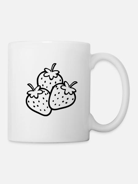 Süsse Erdbeere - Sweet Strawberry - Mug - white