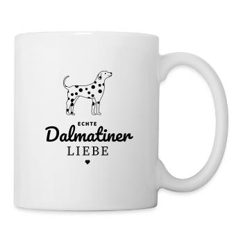 L'amour authentique Dalmatiens - Mug blanc - blanc - Droite