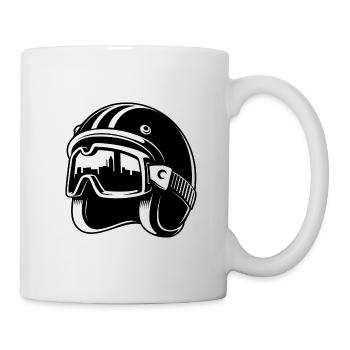 race helmet - Mug - white - Right