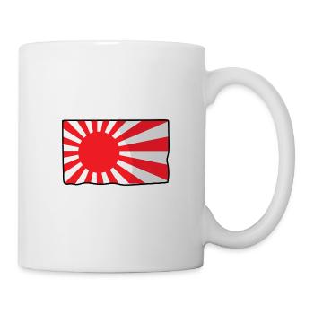 Flagge Japan - Tasse - Weiß - Rechts