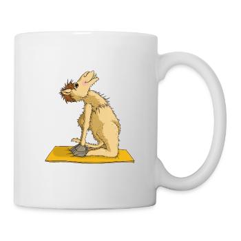 Das Yoga Kamel übt das Yoga Kamel Ustrasana - Tasse - Weiß - Rechts