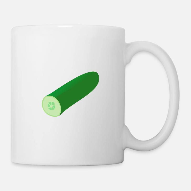 Gurke - Tasse - Weiß