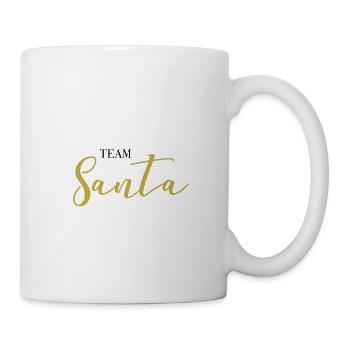 Team Santa Geschenk Idee gold - Tasse - Weiß - Rechts