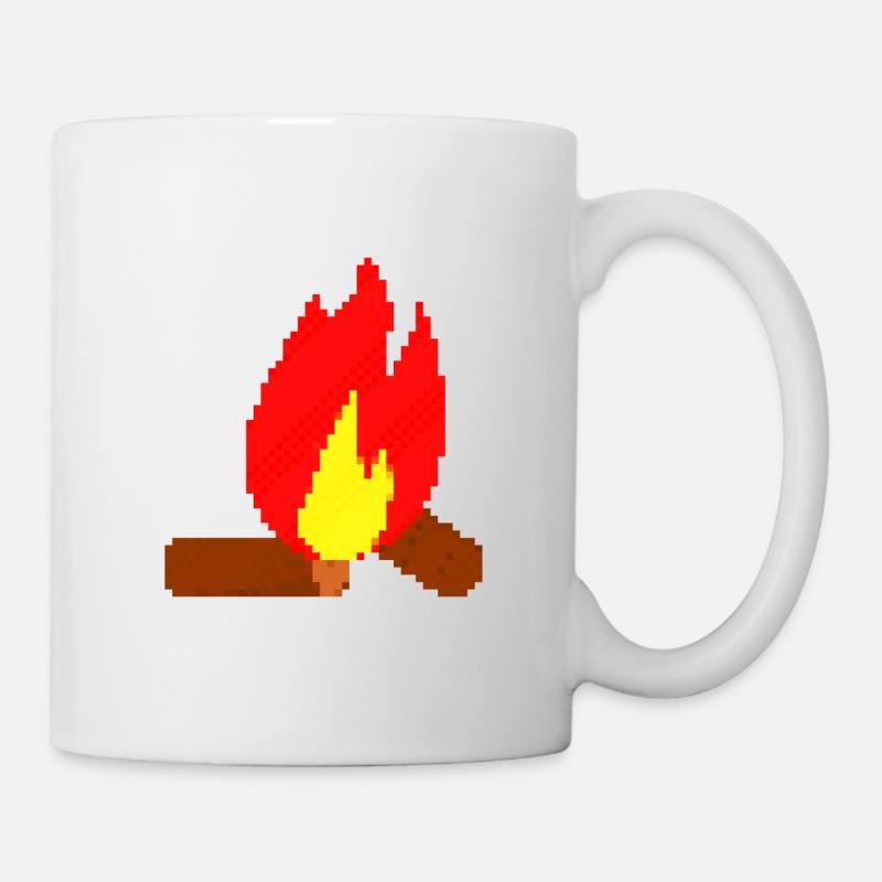 Pixel fire pixel fire - Mug - white