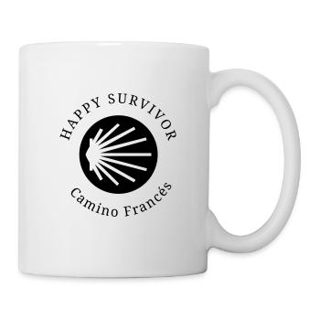 Happy Survivor Camino Francés 001 noir - Mug blanc - blanc - Droite