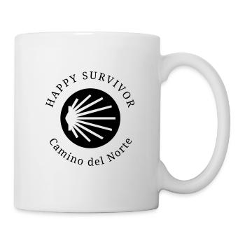Happy Survivor Camino del Norte 001 black - Mug blanc - blanc - Droite