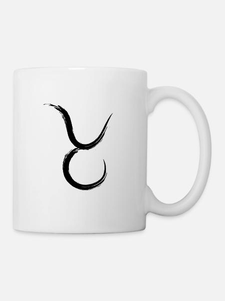 Stier - Tasse - Weiß