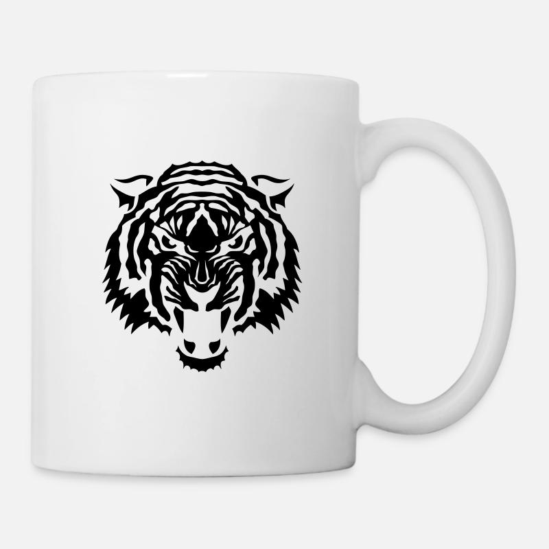 tigre tribal 1072 - Mug blanc - blanc