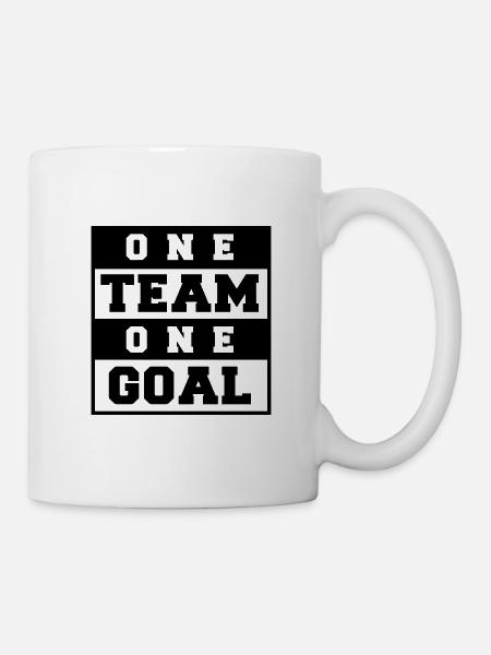 Team Work Goal Sport Team Goal Gift Idea - Mug - white