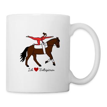 J'adore le saut de cheval - Volti - cadeau cheval - Mug blanc - blanc - Droite