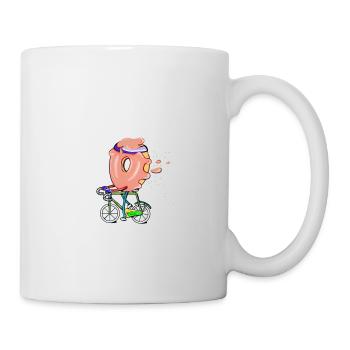 Donut bike fitness - Mug blanc - blanc - Droite