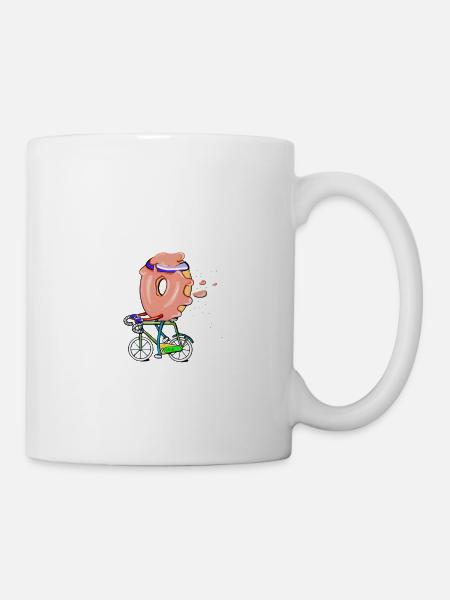 Donut bike fitness - Mug - white
