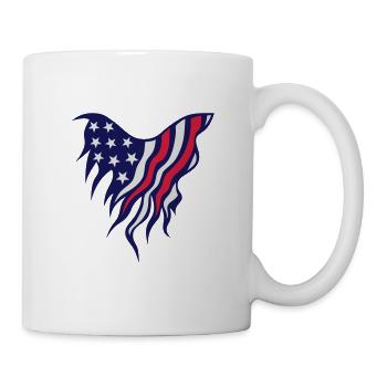 foulard americain drapeau 0 - Mug blanc - blanc - Droite