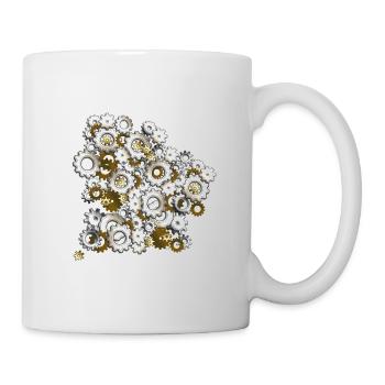 Steampunk gears - Mug - white - Right