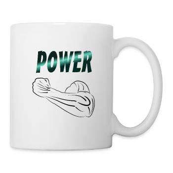 puissance - Mug blanc - blanc - Droite