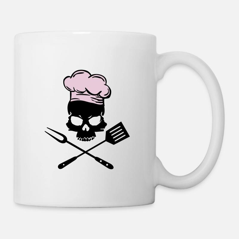 Grill Skull - Tasse - Weiß
