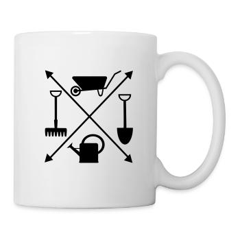 Garten - Tasse - Weiß - Rechts