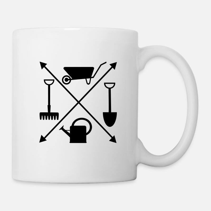 Garten - Tasse - Weiß