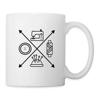 couture - Mug blanc - blanc - Droite