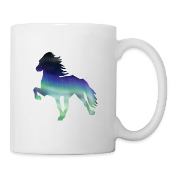 Islandpferd Aurora borealis1 - Tasse - Weiß - Rechts