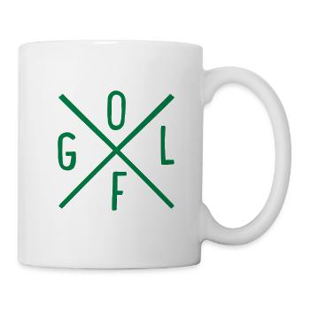 Golf - Tasse - Weiß - Rechts