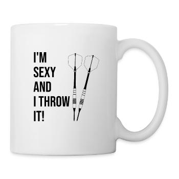 dart sexy target - Tasse - Weiß - Rechts