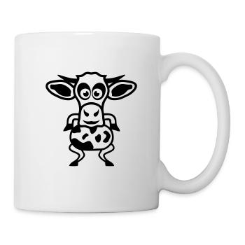 vache dessin 2 cartoon animaux 2810 - Mug blanc - blanc - Droite