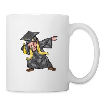 Tupfen Abschlussklasse Abschluss Student - Tasse - Weiß - Rechts