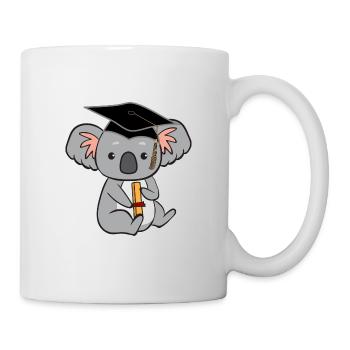 Koala with diploma - Mug - white - Right