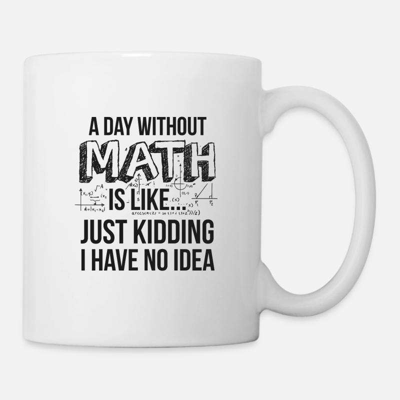 Nerdy Math Teacher Physik Mathematiker Geschenk - Tasse - Weiß