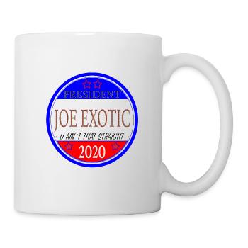 Joe Exotic Tiger Präsident USA 2020 - Tasse - Weiß - Rechts