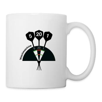 Machine à laver - Fléchettes - Fléchettes - Mug blanc - blanc - Droite