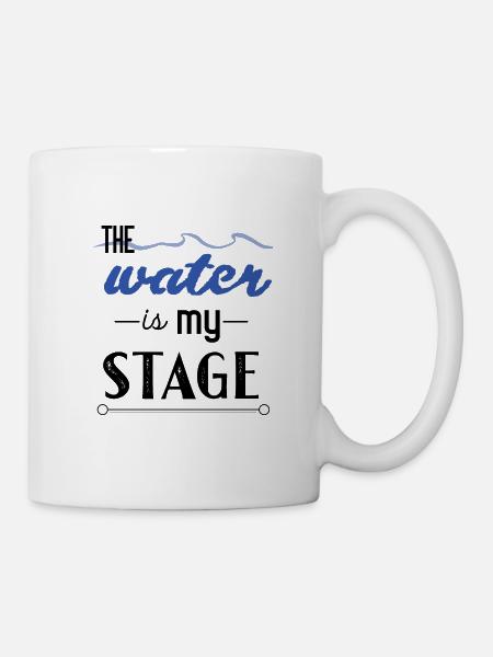 The water is my stage - Mug blanc - blanc