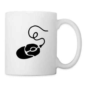Gamer Geschenk Maus / Mouse - PC - Tasse - Weiß - Rechts