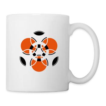 Geometrie - Mandala - Sacred Geometry - Festival - Tasse - Weiß - Rechts