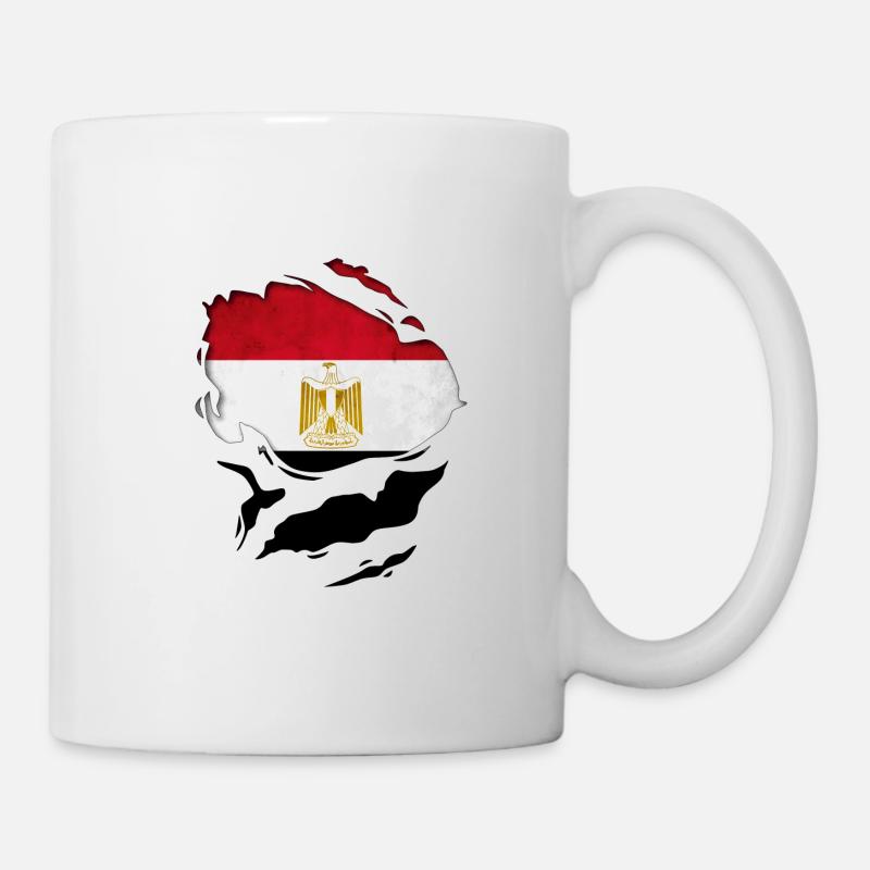 Drapeau Egypte - Mug blanc - blanc