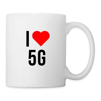 ilove5g - Mug blanc - blanc - Droite