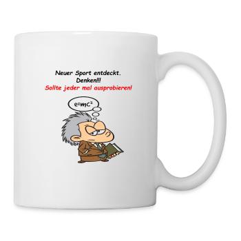 Sport Denken - Tasse - Weiß - Rechts