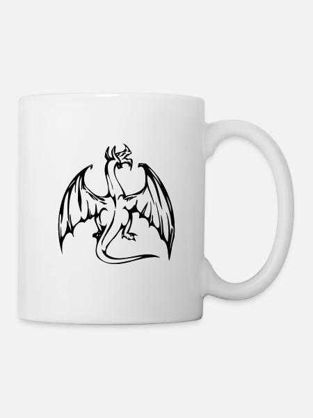 Dragon 002 - Mug blanc - blanc