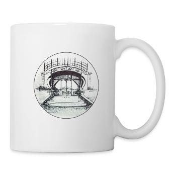 Lohnhalle Zeche Zollern Dortmund - Tasse - Weiß - Rechts