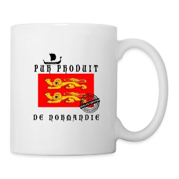 PUR PRODUIT DE NORMANDIE - Mug blanc - blanc - Droite
