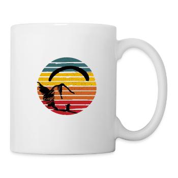 Gleitschirm Paragliding Berge Vintage - Tasse - Weiß - Rechts