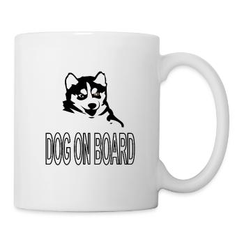 Dog on board dog dog lover I love dogs - Mug - white - Right